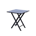 Mesa De Madeira Dobrável Linha Classic Com Tampo Liso 70x72 P