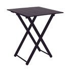 Mesa De Madeira Dobrável Tramontina Lille 60x60x75 Cm Teca En