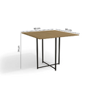 Mesa De Madeira Freijó/preto Fosco Li011 - Kappesberg