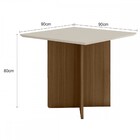 Mesa De Madeira Helo Carvalho/off White J00371 - Poliman Móve