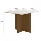 Mesa De Madeira Helo Carvalho/off White J00373 - Poliman Móve