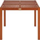 Mesa De Madeira Jatoba Quadrada Fitt Eco Blindage 4 Lugares T
