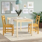 Mesa De Madeira Maciça Com 2 Cadeiras Mandacaru Cabecasa Made