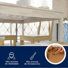 Mesa De Madeira Maciça Com 4 Cadeiras Mandacaru Cabecasa Made