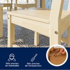 Mesa De Madeira Maciça Com 4 Cadeiras Mandacaru Cabecasa Made