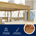 Mesa De Madeira Maciça Com 4 Cadeiras Mandacaru Cabecasa Made