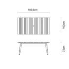 Mesa De Madeira Muiracatiara Retangular Toscana Eco Clear 6 L