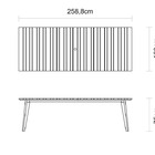 Mesa De Madeira Muiracatiara Retangular Toscana Eco Clear 8 L