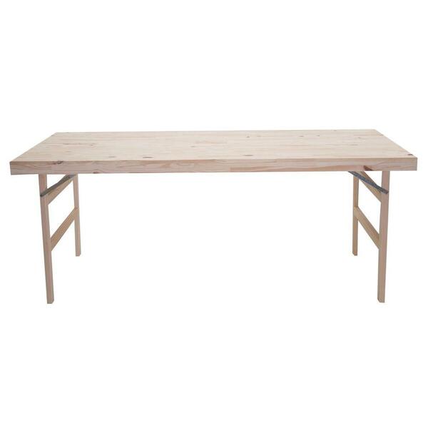 Mesa De Madeira Naturalle Dobravel Em Madeira Pinus Com Acaba