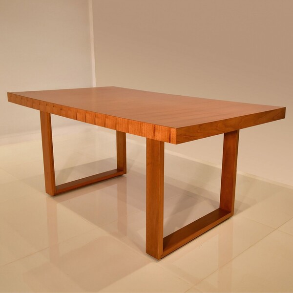 Mesa De Madeira Retta Mel - Parma Móveis