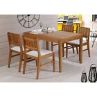 Mesa De Madeira Tampo Mdf 120cm Angra Casa E Jardim Móveis Ve