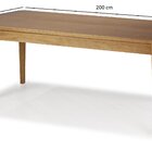 Mesa de Madeira Tampo MDF 200cm Angra Casa e Jardim Móveis  B