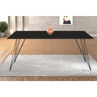 Mesa De Madeira Trama Plus Base Preta Com Tampo Preto 150 X 9