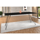 Mesa De Madeira Trama Plus Base Preta Com Tampo Preto 150 X 9