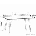 Mesa De Madeira Veneza 160 Cm Cedro - Casa D