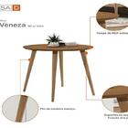 Mesa De Madeira Veneza 90 Cm Cedro - Casa D