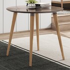 Mesa De Madeira Veneza Com Tampo De Vidro Cinza Perola 050.37