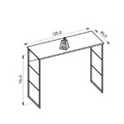 Mesa De Manicure 120cm Steel  Branco