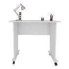 Mesa De Manicure Diamante Dobrável Com Rodízio Branco - Pnr M