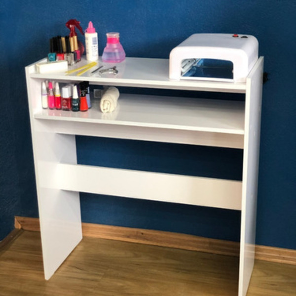 Mesa De Manicure P/ Estufa P/ Esmaltes Organizador De Chão
