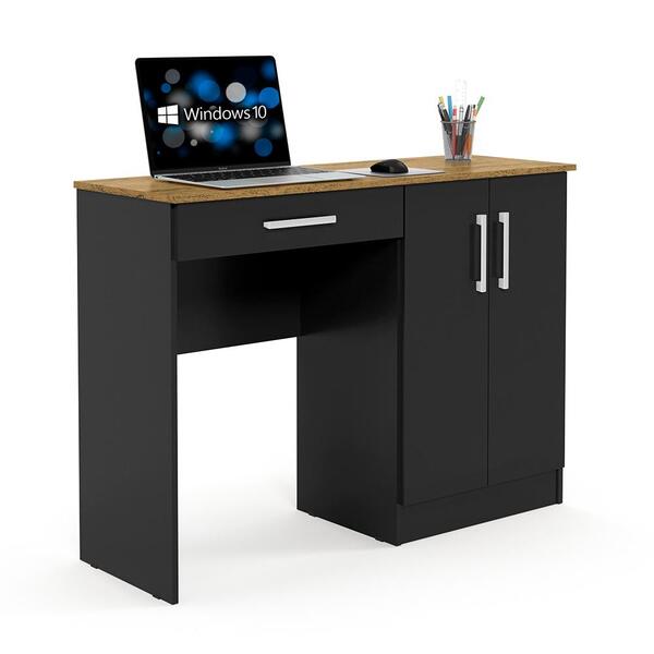 Mesa De Notebook Preto Acetinado Nature Space Patrimar