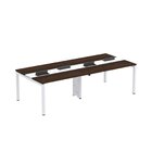 Mesa De Plataforma Dupla Para 4 Pessoas Corporativa 130x120/4