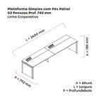 Mesa De Plataforma Simples Para 2 Pessoas Corporativa 130x792