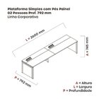 Mesa De Plataforma Simples Para 2 Pessoas Corporativa 130x792