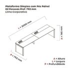 Mesa De Plataforma Simples Para 2 Pessoas Corporativa 150x792