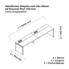 Mesa De Plataforma Simples Para 2 Pessoas Corporativa 150x792