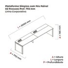 Mesa De Plataforma Simples Para 2 Pessoas Corporativa 150x792