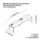 Mesa De Plataforma Simples Para 2 Pessoas Corporativa 150x792