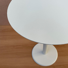 Mesa De Quarto Lateral Monopé De Laca 50 Cm - Branca