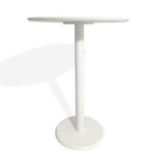 Mesa De Quarto Lateral Monopé De Laca 50 Cm - Branca