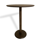 Mesa De Quarto Lateral Monopé De Madeira 50 Cm - Castanho