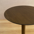 Mesa De Quarto Lateral Monopé De Madeira 50 Cm - Castanho