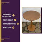 Mesa De Quarto Lateral Monopé De Madeira 50 Cm - Mel