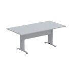 Mesa De Reunião 160x90cm Aretto Cinza
