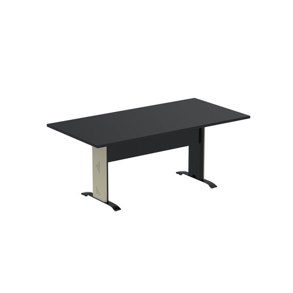Mesa De Reunião 180x90cm Mr1800at Preto/bege