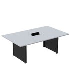 Mesa De Reunião 2000x1400 Mrcpb2014pp Cinza/preto