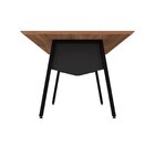 Mesa De Reunião 200cm Para 8 Pessoas Com Tampo Chanfrado Indu