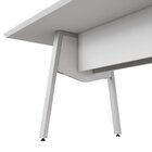 Mesa De Reunião 200cm Para 8 Pessoas Com Tampo Chanfrado Indu