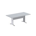 Mesa De Reunião 200x90cm Mr2000at Cinza/branco