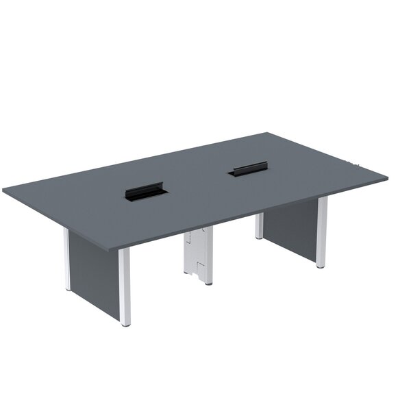 Mesa De Reunião 2400x1200 Mrcpb2412pp Grafito/branco