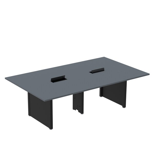 Mesa De Reunião 2400x1200 Mrcpb2412pp Grafito/preto