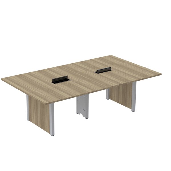 Mesa De Reunião 2400x1200 Mrcpb2412pp Noce Naturalle/cinza