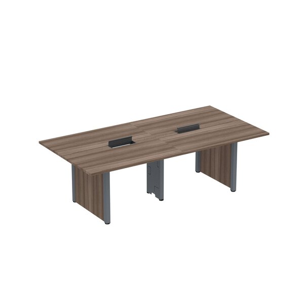 Mesa De Reunião 2400x1200 Mrcpb2412pp Walnut/grafito