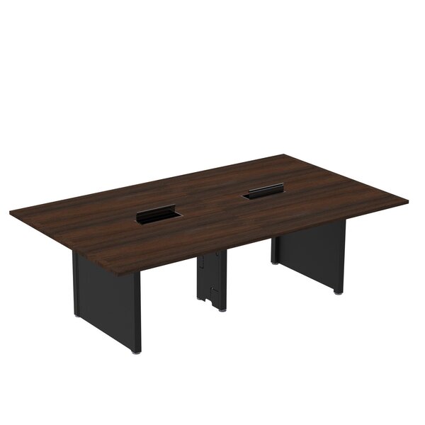 Mesa De Reunião 2400x1400 Mrcpb2414pp Escarlate/preto