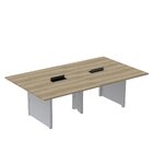 Mesa De Reunião 2400x1400 Mrcpb2414pp Noce Naturalle/cinza