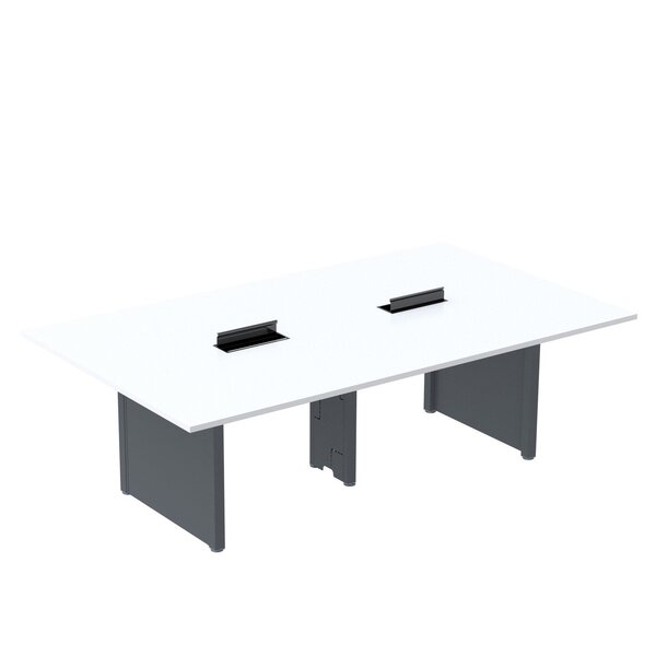 Mesa De Reunião 3200x1200 Mrcpb3212pp Branco/grafito